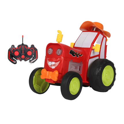 Remote Control Stunt Car with Rechargeable Battery & Light Display | Indoor Flip Vehicle for Active Play