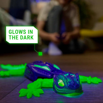 Remote Control Glow Lizard Toy with LED Eyes | Crawls on Walls for Interactive Fun