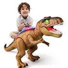 Remote Control Dinosaur Toy for Kids, Walking Dinosaur with LED Light Up Spikes and Roar Sounds, Rechargeable RC Toys