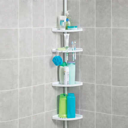 Telescopic Bathroom Storage Rack with Adjustable Shelves | Space-Saving Organizer for Clutter-Free Bathrooms