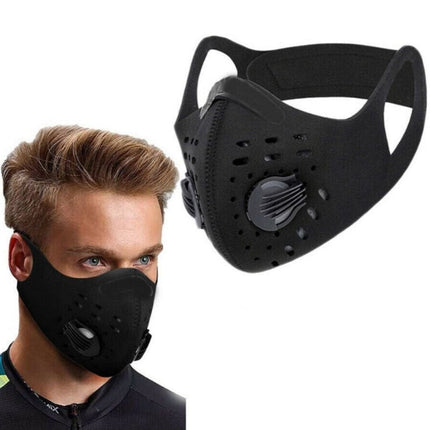 Reusable Anti-Pollution Face Mask with Five-Layer Filtration | Breathable Outdoor Protection for Cycling and Travel
