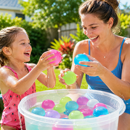 Reusable Water Balloons with Quick-Fill Magnetic Design | Eco-Friendly Outdoor Fun for Kids and Adults