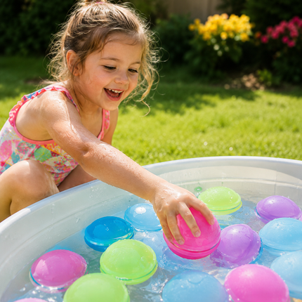 Reusable Water Balloons with Quick-Fill Magnetic Design | Eco-Friendly Outdoor Fun for Kids and Adults