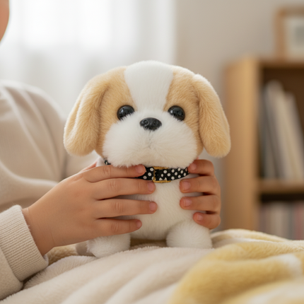 Interactive Robot Dog Toy with Walking & Barking Features | Engaging Plush Puppy for Kids' Playtime