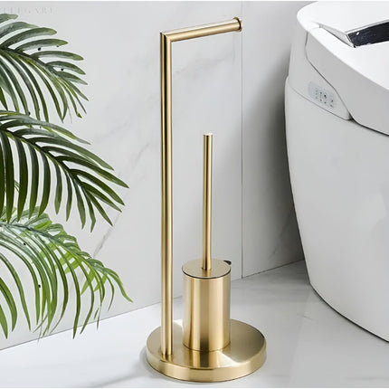 Toilet Paper Holder with Toilet Brush, Bathroom Accessories
