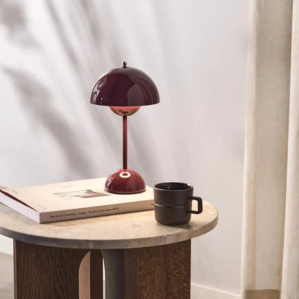Mushroom LED Table Lamp with Touch Control & Stepless Dimming | Scandinavian Design for Cozy Home Ambiance