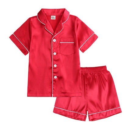 Kids Pajama Set with Button Top and Elastic Waist Pants | Comfortable Sleepwear for Bedtime and Lounging