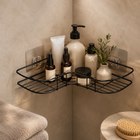 Corner Shelf for Shower, Drill Free Shower Caddy, Rustproof Adhesive Bathroom Shelves for Bathroom Storage_00