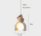 Modern Pendant Lights, Wabi Sabi Resin Hanging Light for Bedroom, Japanese Minimalist Hanging Lamp for Dining Room_05