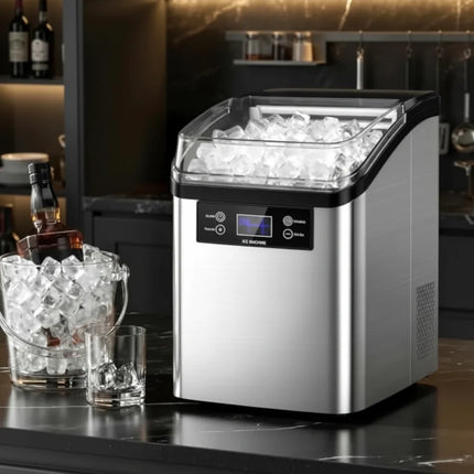 Countertop Ice Maker Machine with Large Capacity for Fast Fresh Ice | Perfect for Home and Office Use