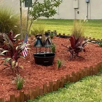 Outdoor Waterfall Fountain, Garden Fountain with Animal Sculptures