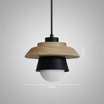 Nordic Wood Pendant Light with Warm Diffused Glow | Playful Macaron Design for Modern Home Decor