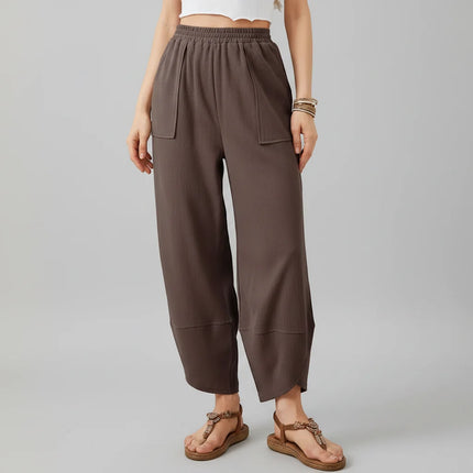 Lightweight Casual Women Pants with Straight Leg Design | Comfortable Summer Trousers for Everyday Wear