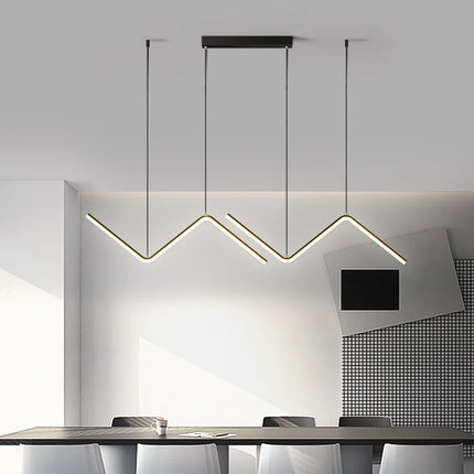 Aluminium Pendant Lamp with Adjustable Suspension | Modern Minimalist Lighting for Dining Rooms and Cafés