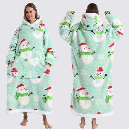 Oversized Blanket Hoodie with Large Hood | Comfortable Wearable Blanket for Home and Outdoor Relaxation