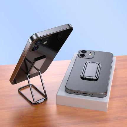 Adjustable Phone and Tablet Stand for Desk, Tilting Hands-Free Holder for Video Calls, Kitchen Recipes and Streaming