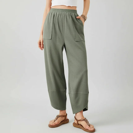Lightweight Casual Women Pants with Straight Leg Design | Comfortable Summer Trousers for Everyday Wear