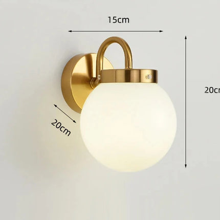 Chrome Wall Lamp with Frosted Glass Globe | Modern Minimalist Design for Soft Ambient Lighting