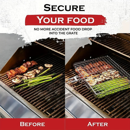 Grill Baskets Foldable Non Stick, Fish Grill Basket – image 5