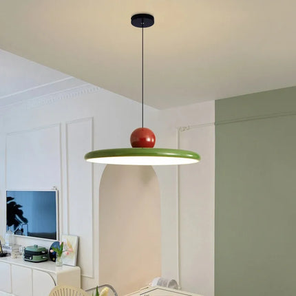 Nordic Flying Saucer Pendant Light with Eye-Friendly LED Glow | Playful Ceiling Lamp for Modern Spaces
