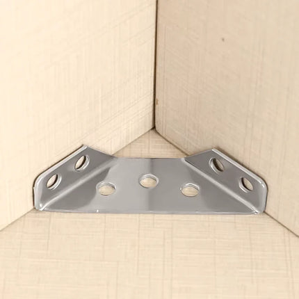 Corner Brace Brackets, Set of 10 Corner Support Braces, 1.7mm Thick Reinforcement for Shelves and Furniture