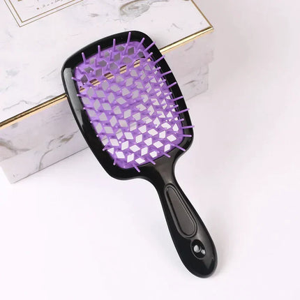 Detangling Hair Brush for Wet and Dry Hair, Flexible Bristle Detangler in 8 Colors for Curly and Thick Hair