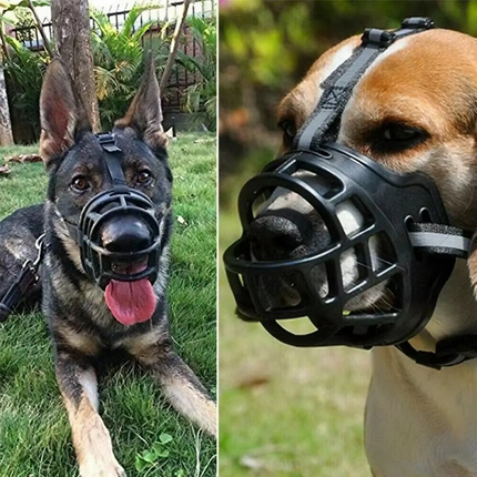 Dog Muzzle for Small Dogs to Large Breeds, Breathable Muzzle for Dogs, Reflective Dog Training Muzzle