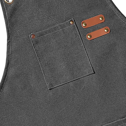 Durable Canvas Kitchen Apron with Adjustable Fit | Unisex Workwear for Chefs and Baristas