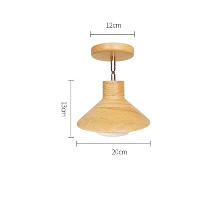 Ceiling Lamp with Natural Timber Finish & Rotatable Design | Modern Nordic Pendant Light for Soft Ambient Illumination