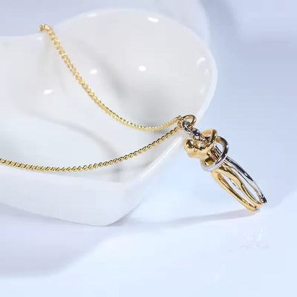 Hug Necklace for Women with Adjustable Chain, Hugging Couple Pendant Necklace for Girlfriend and Long Distance Gifts