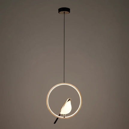 Magpie Pendant Light with Adjustable 31W LED | Nordic Bird Design for Serene Home Illumination