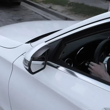 Car Mirror Rain Guard Visor with Peel and Stick Adhesive Backing for Side Mirrors, No Tools Needed to Fit
