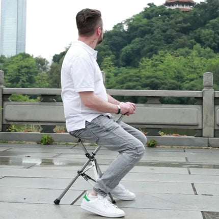 Folding Walking Cane with Built In Seat, Cane Stool for Standing in Queues, Travel and Outdoor Events, for Seniors