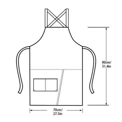 Waterproof Canvas Apron with Split Skirt Design | Multiple Pockets for Comfort in Restaurants and Home Cooking