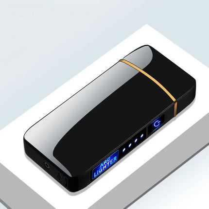 Electric Lighter Windproof, Plasma Lighter USB Rechargeable with Double Arc and Touch Sensor