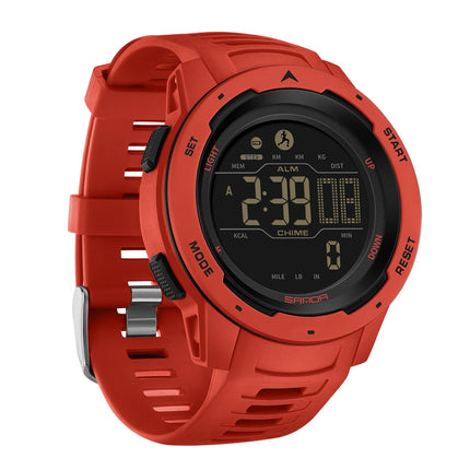 Military Digital Watch with Pedometer, 5 Bar Water Resistant Sports Watch – image 8