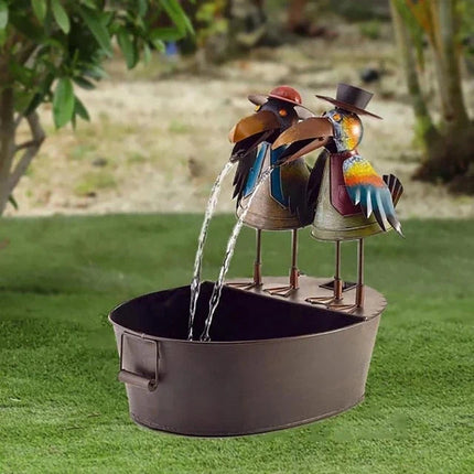 Garden Fountain with Animal Sculptures, Outdoor Decor – image 4