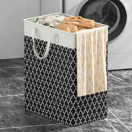 75L Waterproof Laundry Basket with Foldable Design | Durable Fabric Hamper with Handles for Easy Storage