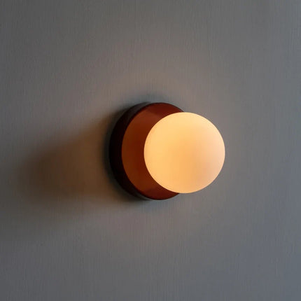 Macaron LED Wall Lamp with Frosted Glass Globe | Modern Ambient Lighting for Stylish Interiors