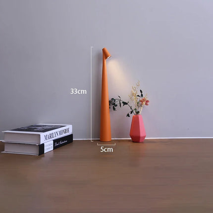 LED Table Lamp with Touch Dimming & USB Rechargeable Battery | Modern Minimalist Lighting for Home Decor