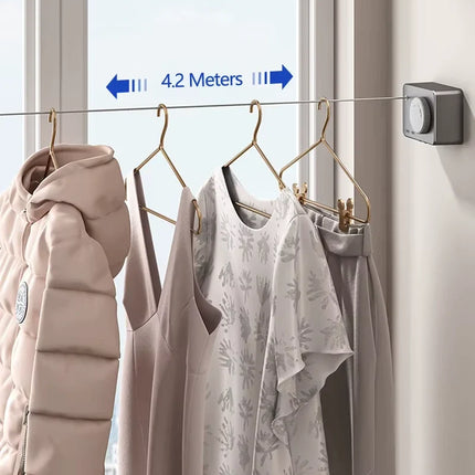 Retractable Clothesline with UV Resistance & Easy Installation | Space-Saving Solution for Outdoor Drying