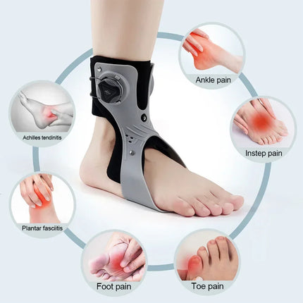 Ankle Brace for Foot Drop, Adjustable AFO Brace with Quick Adjust Buckle, Breathable Drop Foot Brace for Walking