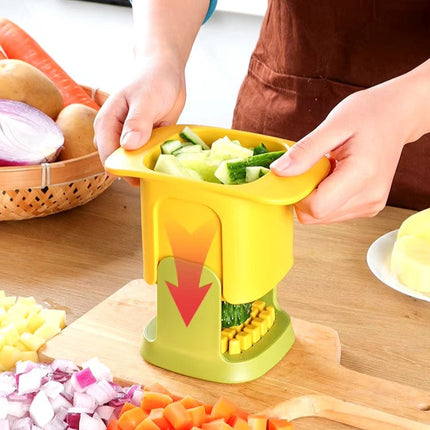 Vegetable Dicer and Chopper with Stainless Steel Blades | Efficient Food Prep for Quick Meal Preparation