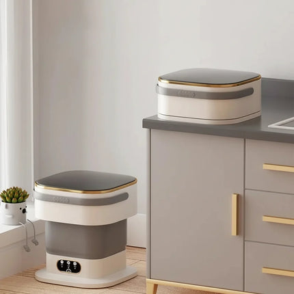 Portable Mini Washing Machine with Foldable Design | Compact Washer for Easy Laundry in Small Spaces