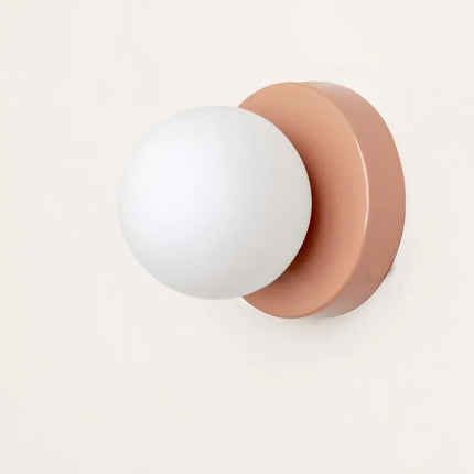 Macaron LED Wall Lamp with Frosted Glass Globe | Modern Ambient Lighting for Stylish Interiors