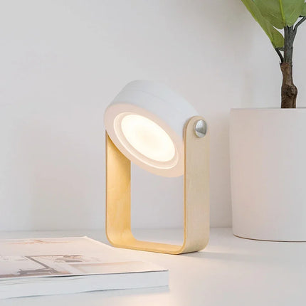 Portable Table Lamp with 360° Adjustable Head | Folding Lantern with Touch Dimming for Indoor and Outdoor Use