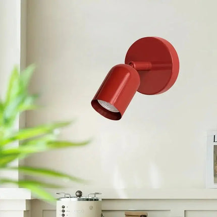 Scandinavian Wall Light with Adjustable Head | Modern Macaron Design for Warm Illumination
