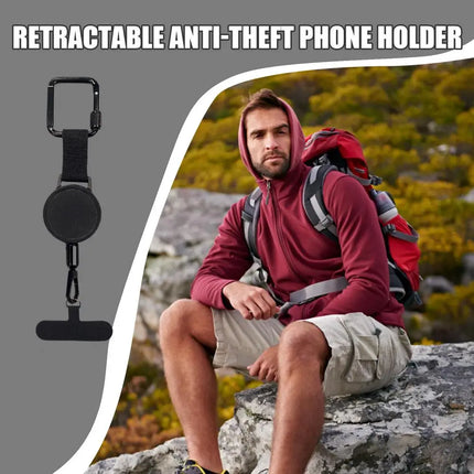 Phone Belt Holder Retractable, Phone Leash for Hiking