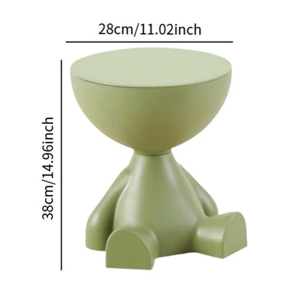 Bear-Shaped Side Table with Hidden Storage | Cute Modern Coffee Table for Living Room and Bedroom