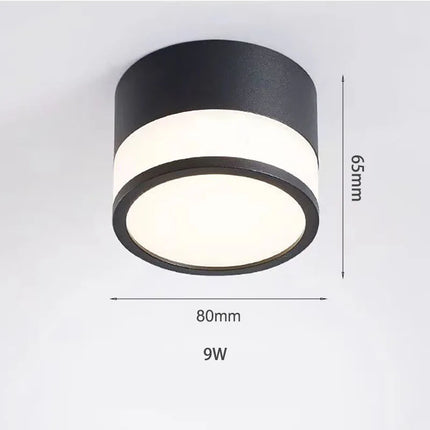 Nordic Surface Mounted LED Downlight with Adjustable Brightness | Modern Minimalist Lighting for Home Interiors